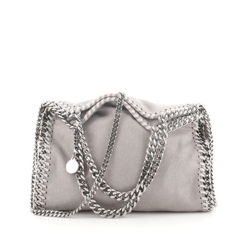 Stella McCartney Falabella Fold Over Crossbody Bag Shaggy Deer Mini