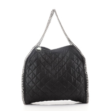 Stella McCartney Falabella Fold Over Bag Quilted Shaggy Deer