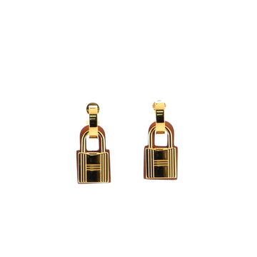 Hermes O'Kelly Earrings Metal and Leather