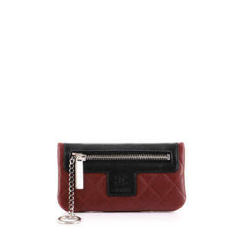 Chanel Coco Cocoon Zip Key Pouch Quilted Lambskin