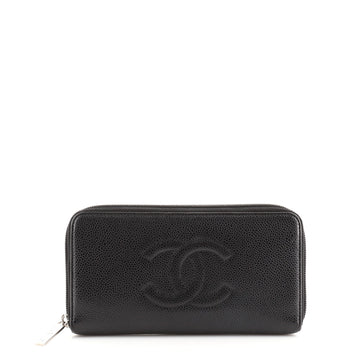 Chanel Timeless CC Zipped Wallet Caviar Long