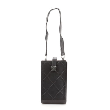 Chanel Phone Holder on Strap Quilted Lambskin