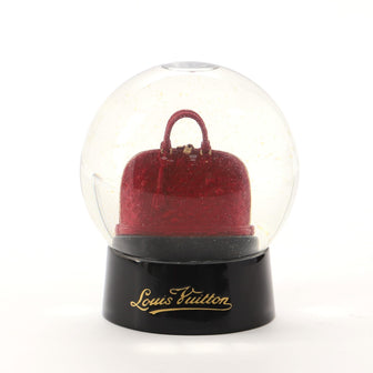 Louis Vuitton Alma Snow Globe Figurine Enamel and Glass