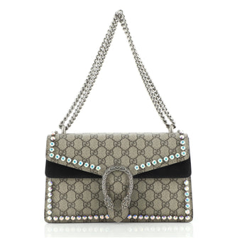 Gucci Dionysus Bag Crystal Embellished GG Coated Canvas Small