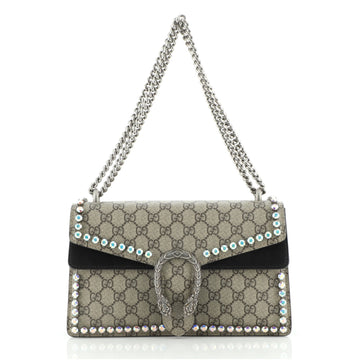 Gucci Dionysus Bag Crystal Embellished GG Coated Canvas Small