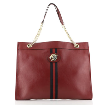 Gucci Rajah Chain Tote Leather Large
