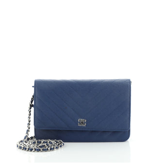 Chanel Wallet on Chain Chevron Caviar