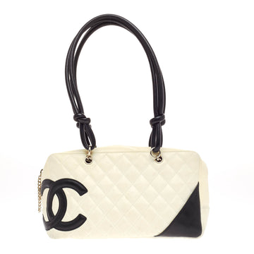 Chanel Cambon Bowler Quilted Calfskin Medium