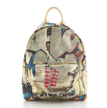 Chanel Paris-New York Street Spirit Backpack Graffiti Printed Canvas