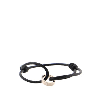 Cartier Charity Love Cord Bracelet Silk Cord with 18K White Gold