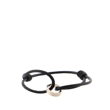 Cartier Charity Love Cord Bracelet Silk Cord with 18K White Gold