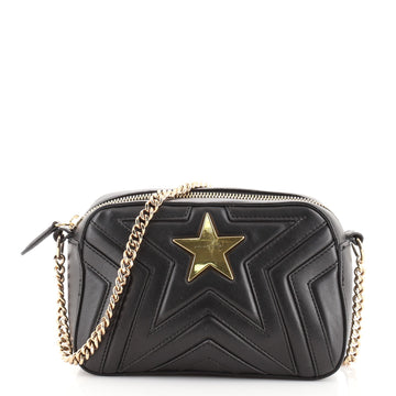 Stella McCartney Stella Star Camera Bag Quilted Faux Leather Small