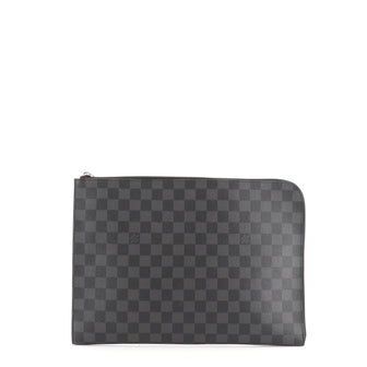 Louis Vuitton Zip Around Pochette Jour Damier Graphite GM