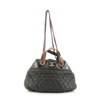 Chanel In The Mix Tote Quilted Iridescent Calfskin Medium