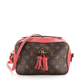 Louis Vuitton Saintonge Handbag Monogram Canvas with Leather