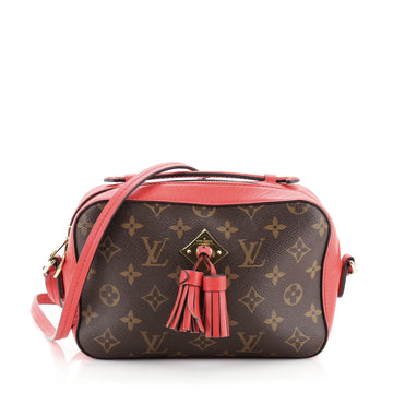 Louis Vuitton Saintonge Handbag Monogram Canvas with Leather