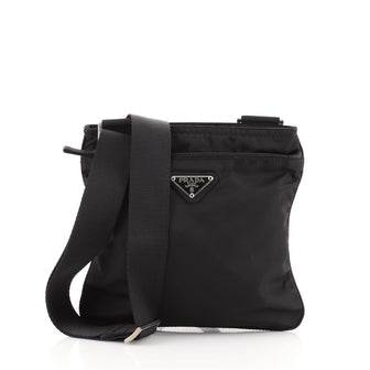 Prada Zip Messenger Bag Tessuto Small