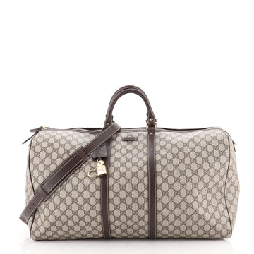 Gucci Carry On Convertible Duffle Bag GG Coated Canvas Medium