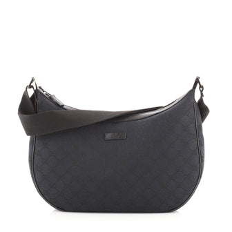 Gucci Saddle Zip Messenger Bag GG Canvas Medium