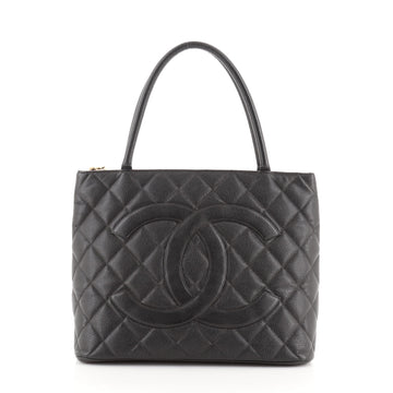 Chanel Medallion Tote Quilted Caviar
