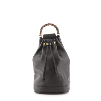 Gucci Vintage Bamboo Sling Backpack Leather