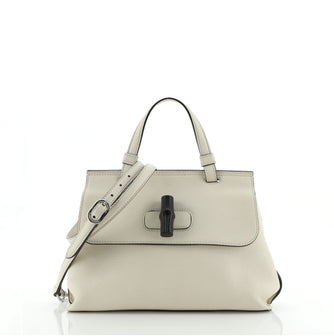 Gucci Bamboo Daily Top Handle Bag Leather Small