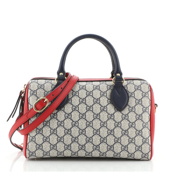 Gucci Convertible Boston Bag GG Coated Canvas and Leather Small