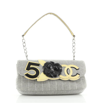 Chanel Camellia No.5 Flap Bag Canvas