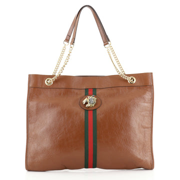 Gucci Rajah Chain Tote Leather Large