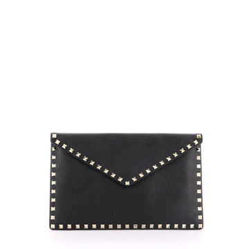 Valentino Rockstud Envelope Clutch Leather Medium