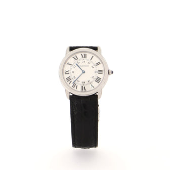 Cartier Ronde Solo de Cartier Quartz Watch Watch Stainless Steel and Alligator 36