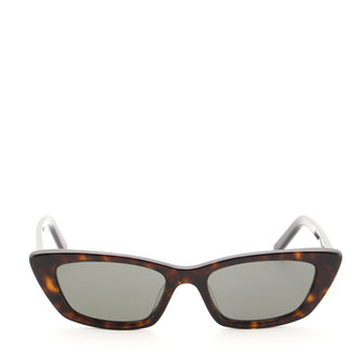 Saint Laurent New Wave Cat Eye Sunglasses Tortoise Acetate