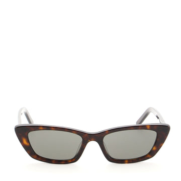 Saint Laurent New Wave Cat Eye Sunglasses Tortoise Acetate