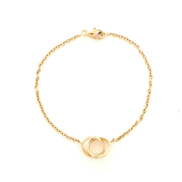 Cartier Love Interlocking Bracelet 18K Yellow Gold