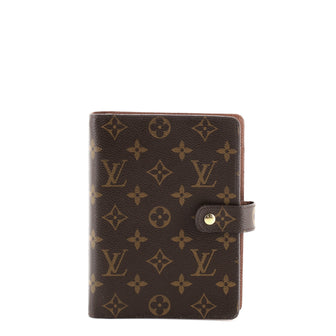 Louis Vuitton Ring Agenda Cover Monogram Canvas MM