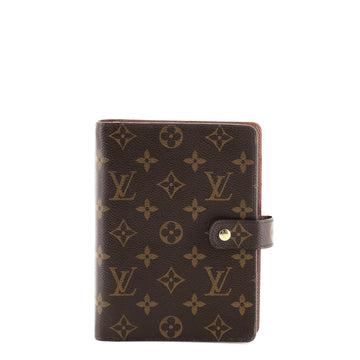 Louis Vuitton Ring Agenda Cover Monogram Canvas MM