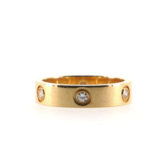 Cartier Love Band 6 Diamond Ring 18K Yellow Gold with Diamonds