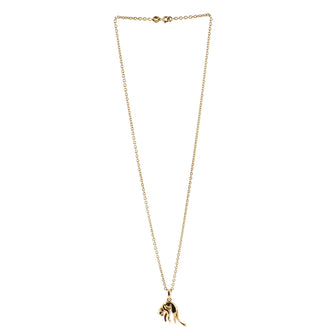 Cartier Vintage Panther Pendant Necklace 18K Yellow Gold