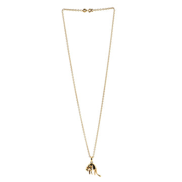 Cartier Vintage Panther Pendant Necklace 18K Yellow Gold