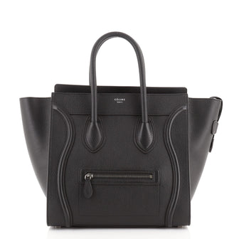 Celine Luggage Bag Grainy Leather Mini