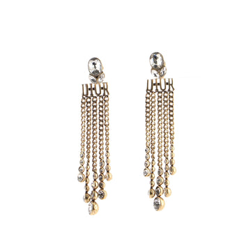 Christian Dior Dio(r)evolution Chain Drop Earrings Metal with Crystal