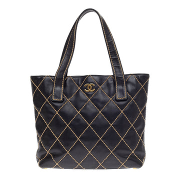 Chanel Surpique Tote Leather Small 