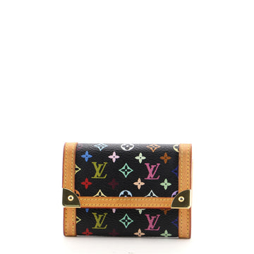 Louis Vuitton Porte-Monnaie Plat Coin Purse Monogram Multicolor