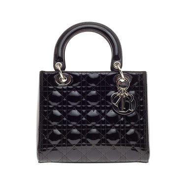 Christian Dior Lady Dior Patent Medium