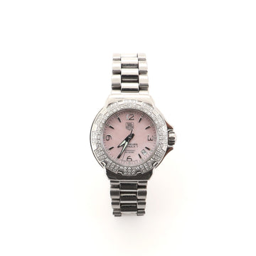 Tag Heuer Formula 1 Professional Quartz Watch Watch Stainless Steel with Diamond Bezel and Mother of Pearl 37