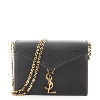Saint Laurent Cassandra Chain Shoulder Bag Leather Small