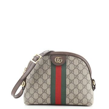 Gucci Ophidia Dome Shoulder Bag GG Coated Canvas Small