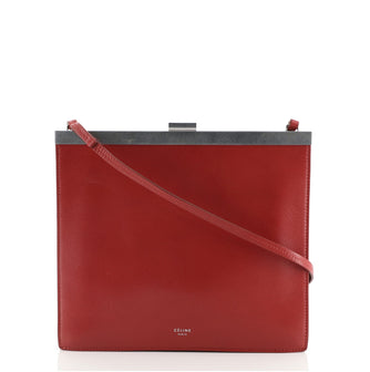 Celine Clasp Crossbody Bag Leather Mini