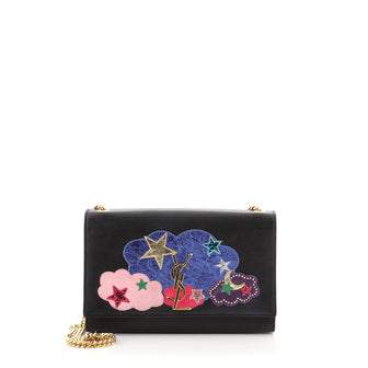 Saint Laurent Classic Monogram Crossbody Bag Patchwork Leather Medium