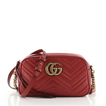 Gucci GG Marmont Shoulder Bag Matelasse Leather Small